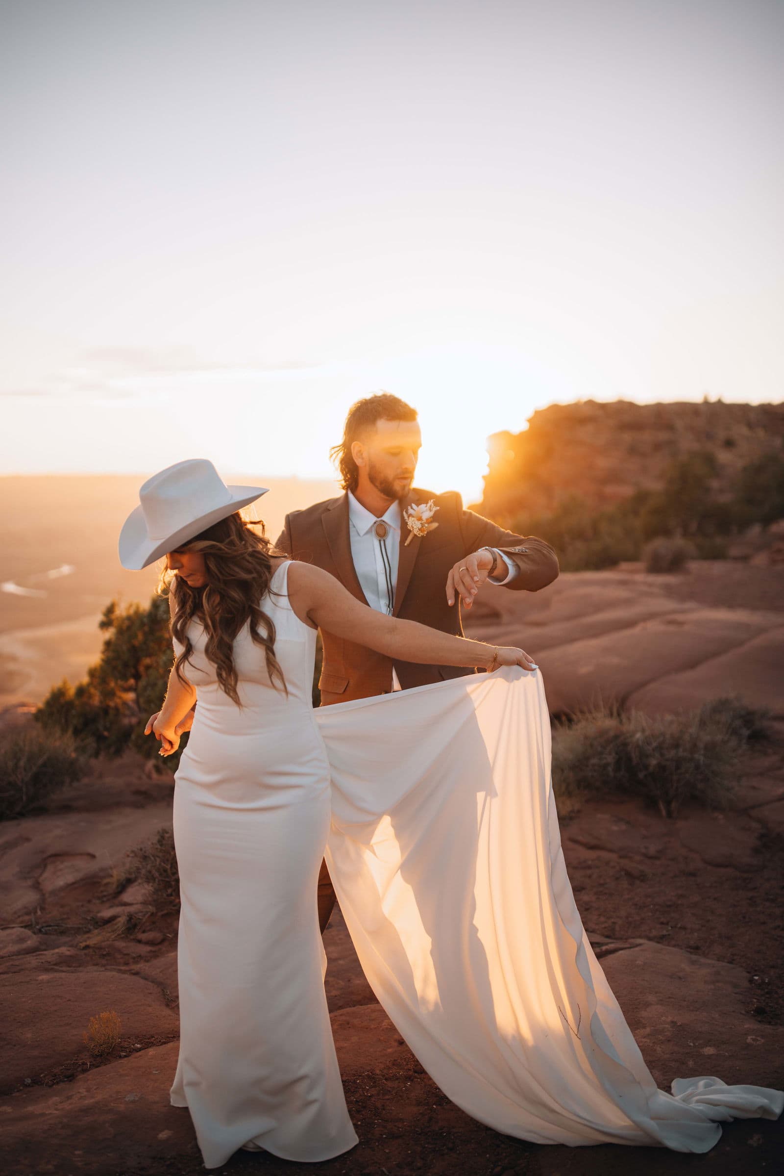 Wedding Film — Golden hour desert dance